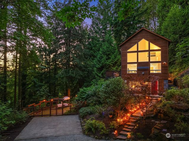 a view of a house with a garden
