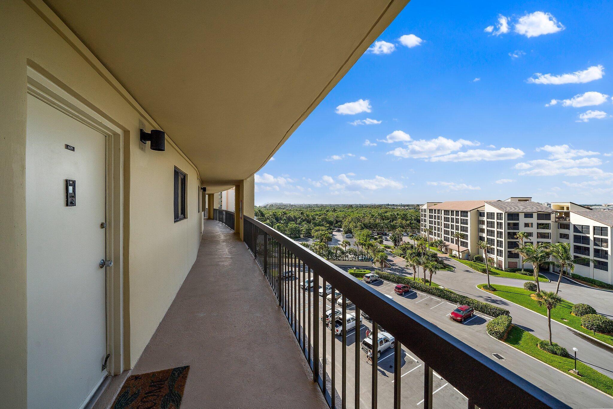 100 Ocean Trail Way, Unit 609 Jupiter, FL 33477 - Photo 2 of 66 a view of city from a balcony