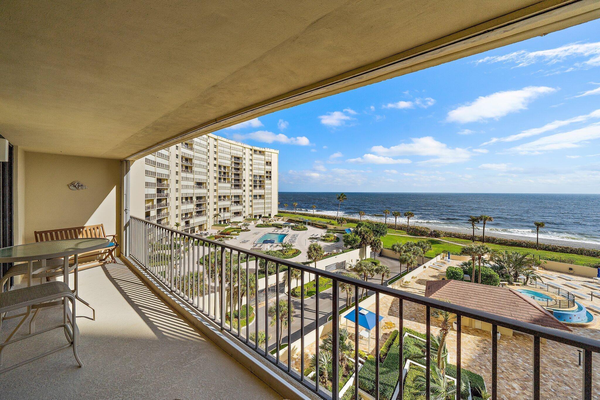 100 Ocean Trail Way, Unit 609 Jupiter, FL 33477 - Photo 29 of 66 a view of balcony with furniture