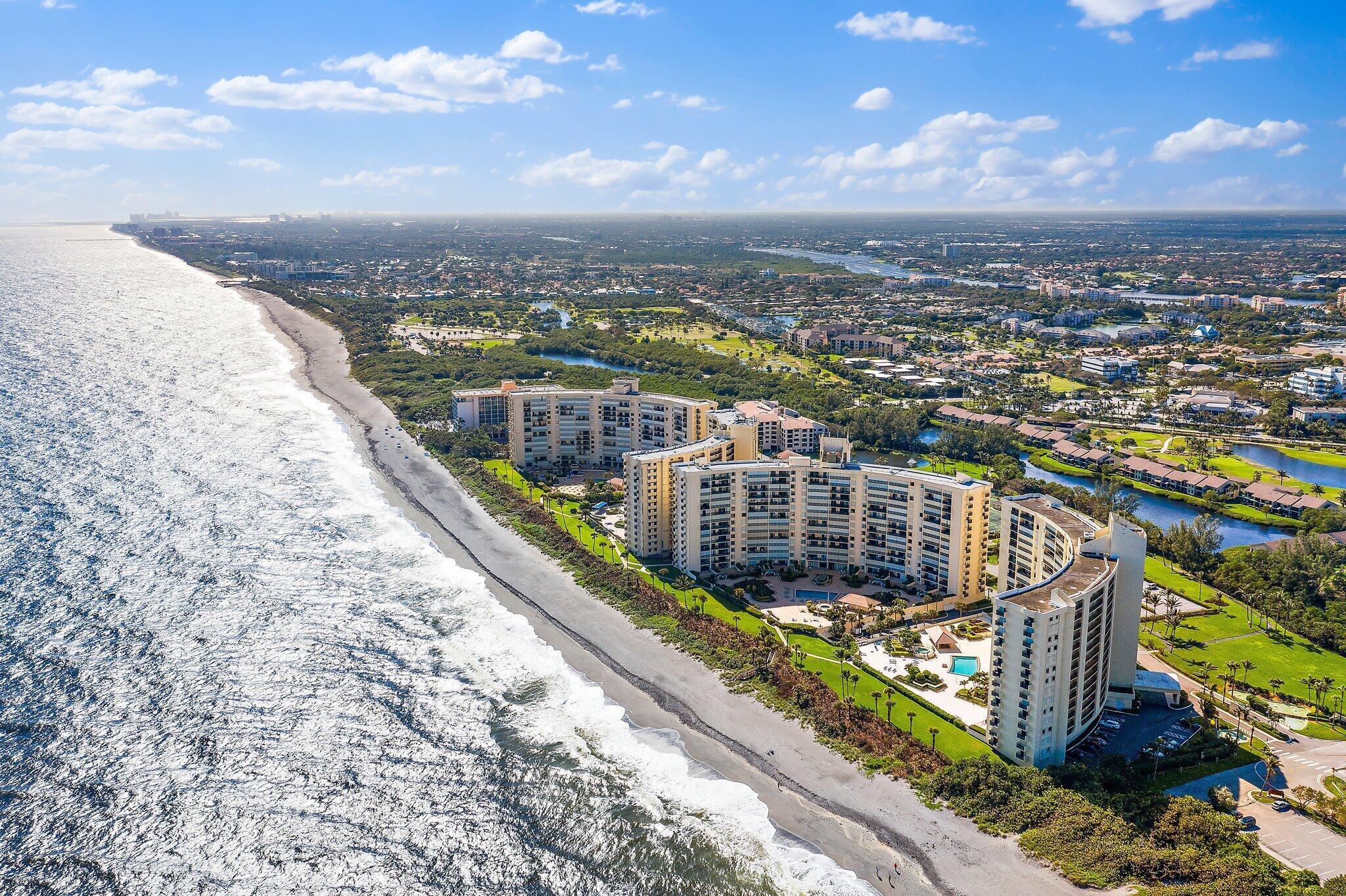 100 Ocean Trail Way, Unit 609 Jupiter, FL 33477 - Photo 59 of 66 a view of a city from a balcony