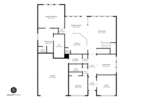 a picture of a floor plan