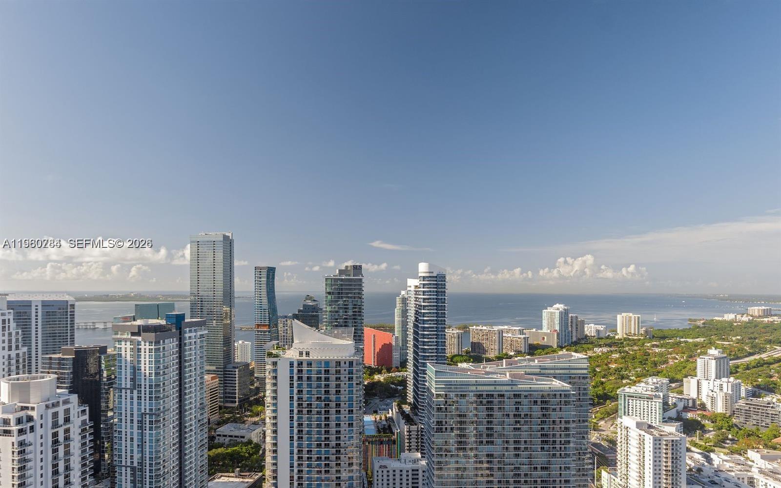 45 Southwest 9th Street, Unit 1805 Miami, FL 33130 - Photo 13 of 22 a city view with tall buildings