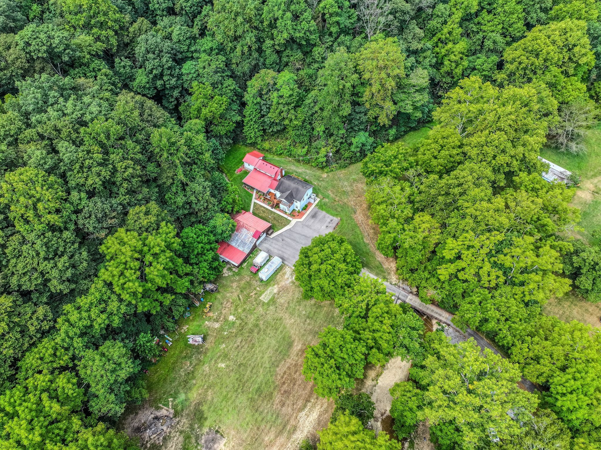 3119 Tyree Springs Road Hendersonville, TN 37075 - Photo 53 of 61 an aerial view of a house with a yard