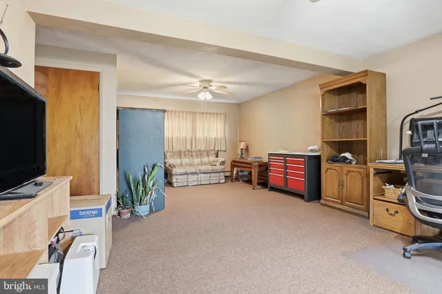 a view of a porch with furniture