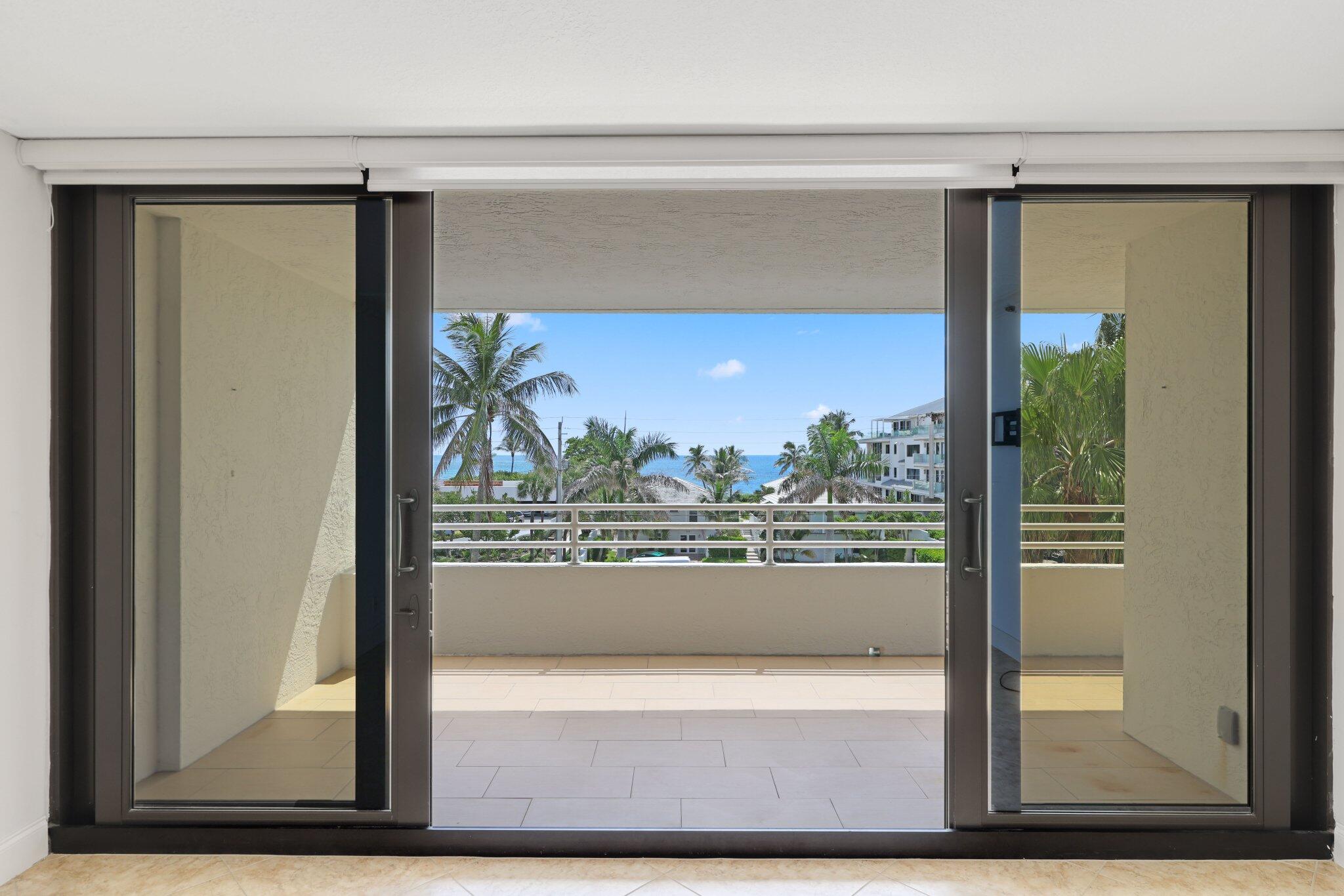 3450 South Ocean Boulevard, Unit 401 Highland Beach, FL 33487 - Photo 24 of 57 OCEAN VIEW BALCONY