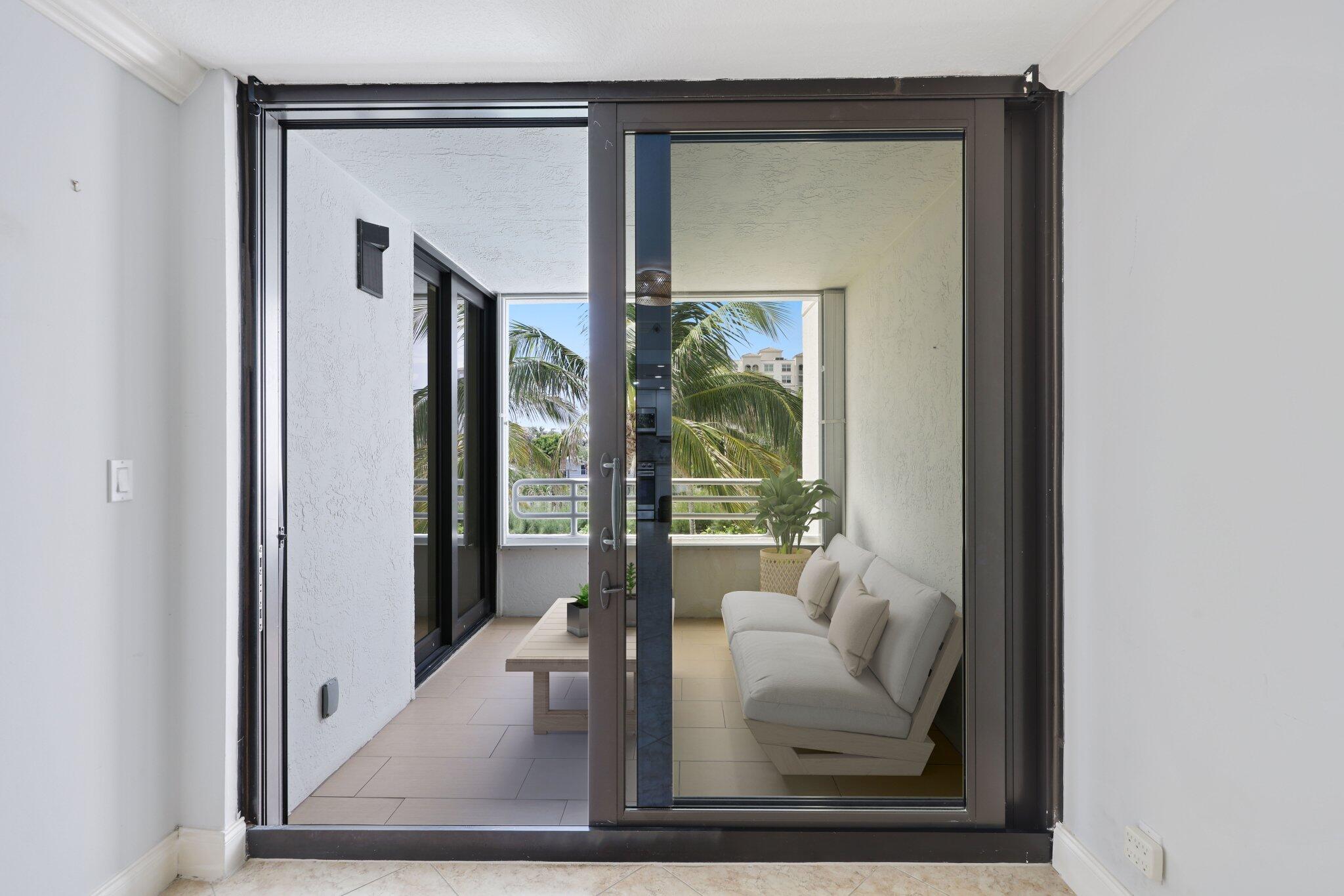 3450 South Ocean Boulevard, Unit 401 Highland Beach, FL 33487 - Photo 38 of 57 BED 2 & 3 BALCONY