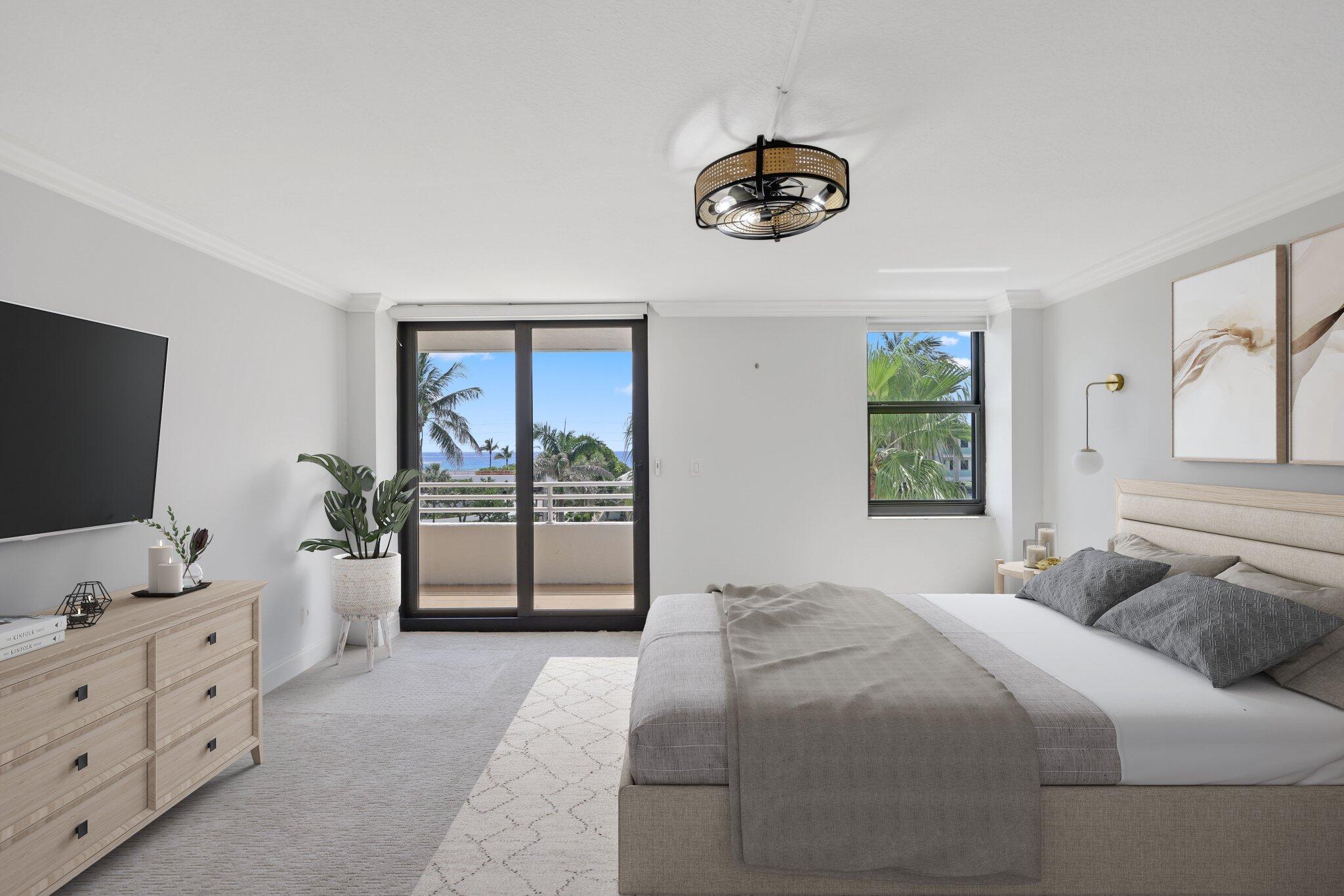 3450 South Ocean Boulevard, Unit 401 Highland Beach, FL 33487 - Photo 7 of 57 PRIMARY BEDROOM