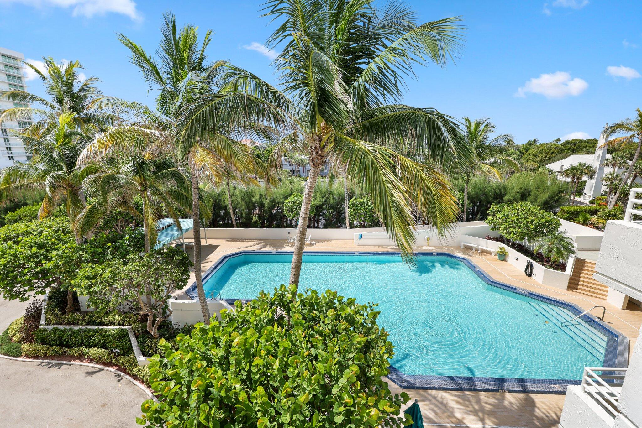 3450 South Ocean Boulevard, Unit 401 Highland Beach, FL 33487 - Photo 10 of 57 POOL VIEW