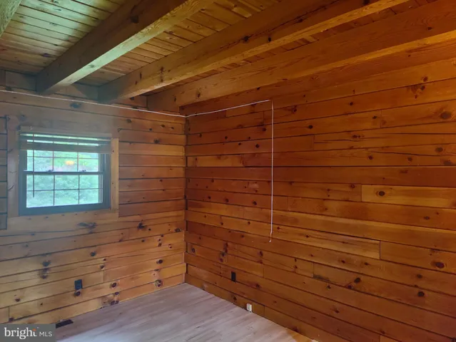 a view of a small space built with hardwood