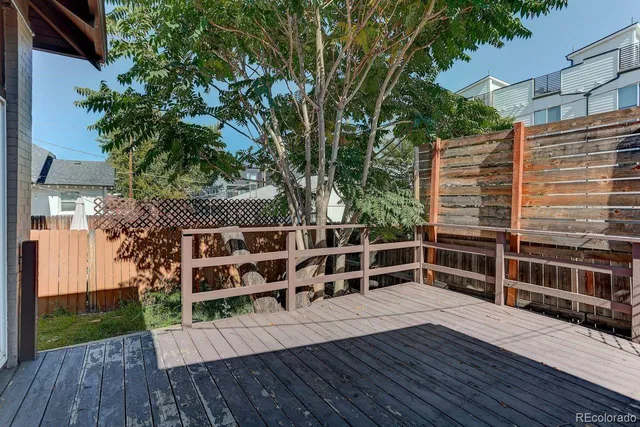 a view of a roof deck