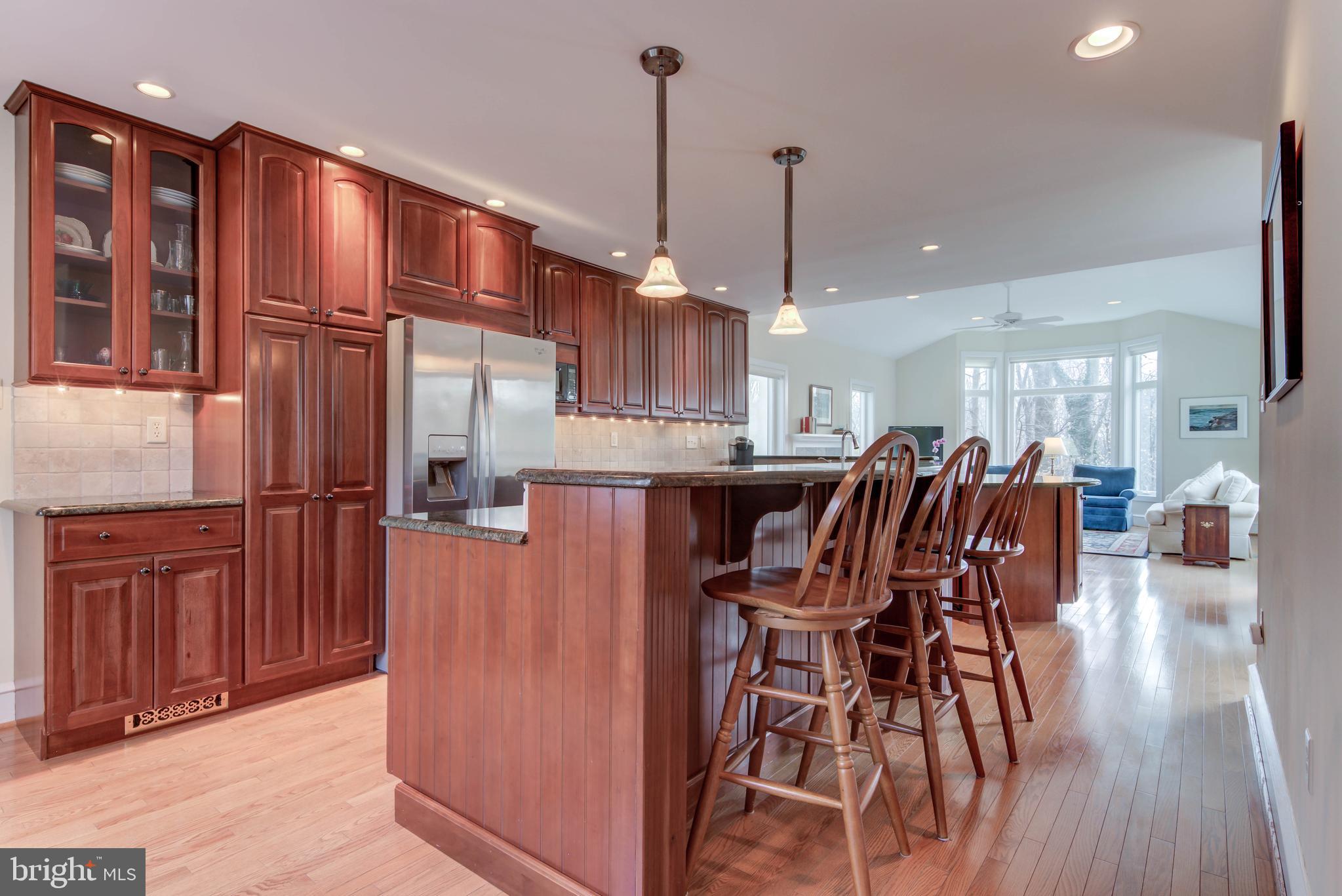 349 Oak Terrace Wayne, PA 19087 - Photo 5 of 28 Renovated Kitchen with Breakfast Bar