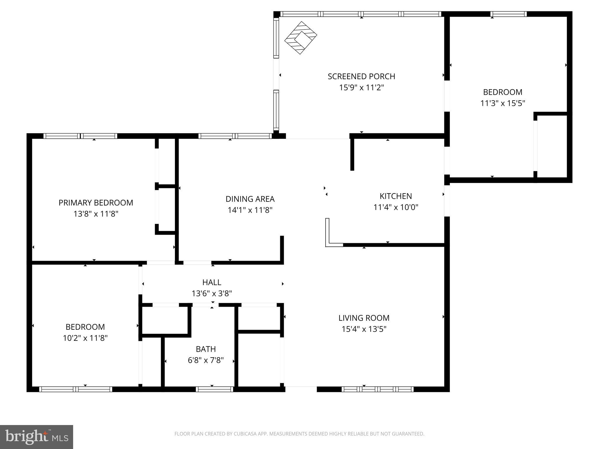 802 Dunbury Road Fairless Hills, PA 19030 - Photo 27 of 27 Floor Plan with Room Sizes