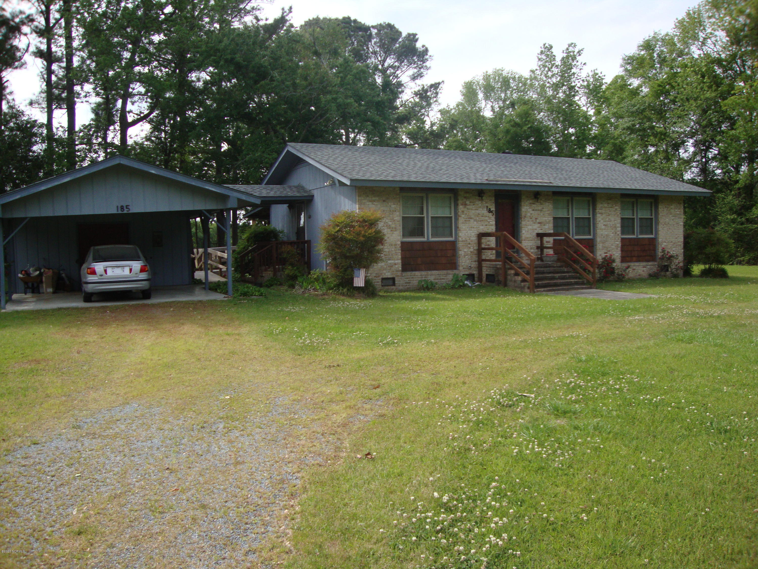 185 Gail Road Willard, NC 28478 - Photo 2 of 17 Front with carport