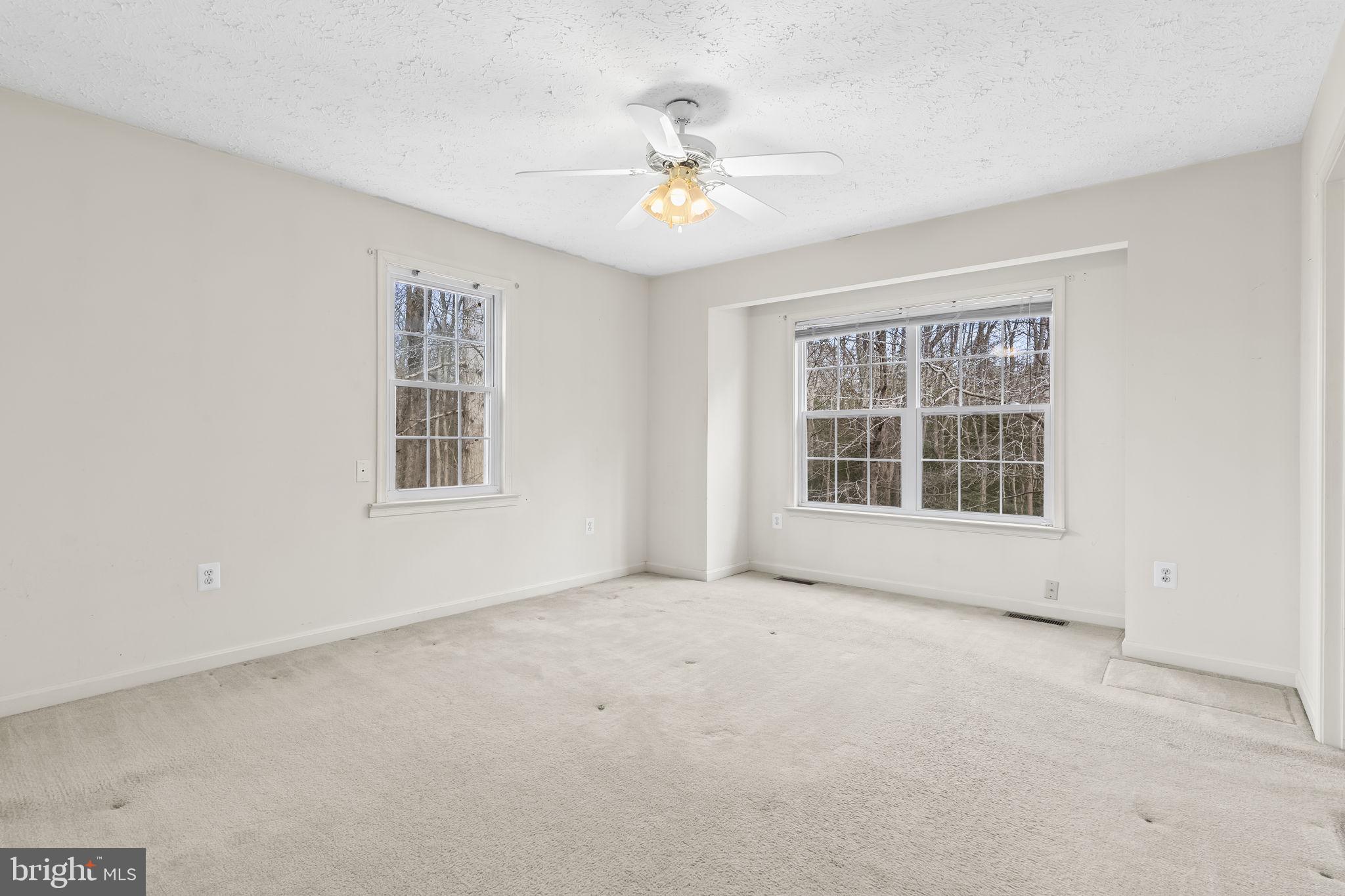 9400 Penns Hill Road La Plata, MD 20646 - Photo 20 of 39 an empty room with windows and ceiling fan