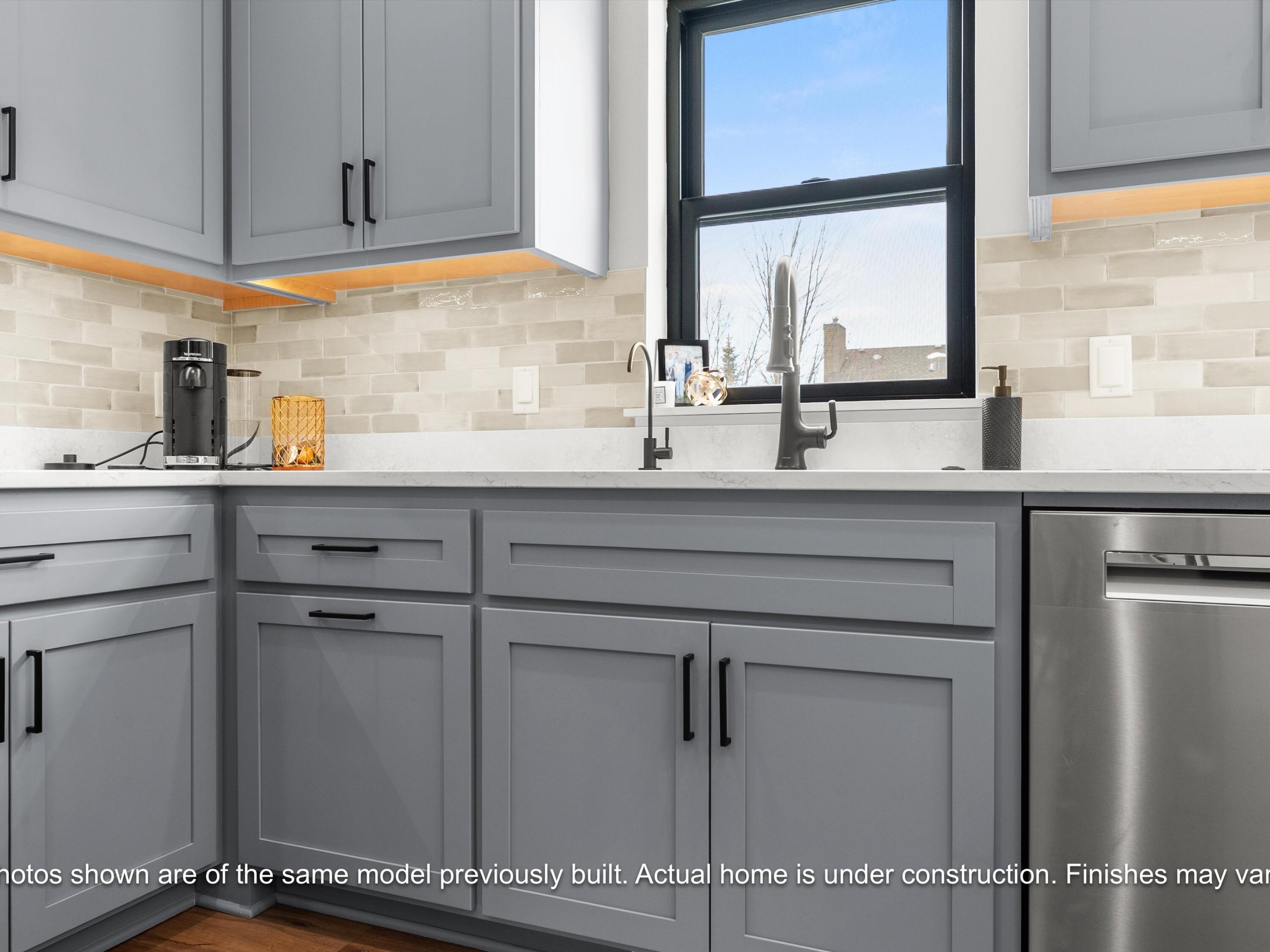 903 South 2nd Street Cedar Grove, WI 53013 - Photo 9 of 31 Kitchen Cabinets with Black hardware