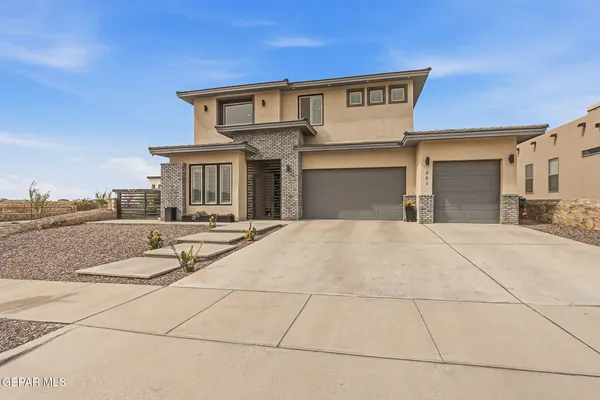 a view of a house with a outdoor space