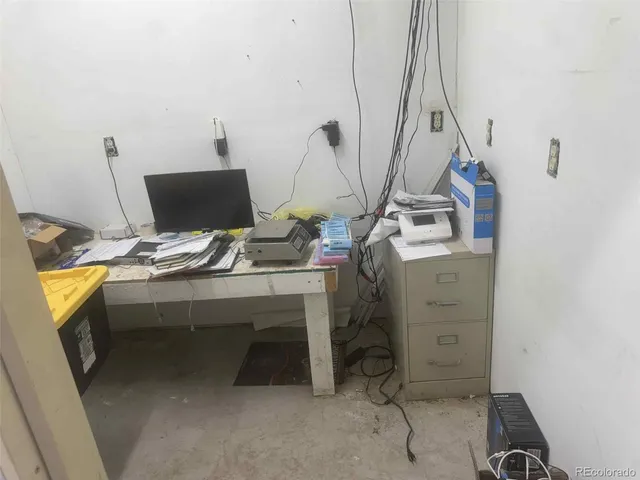 a view of storage and utility room