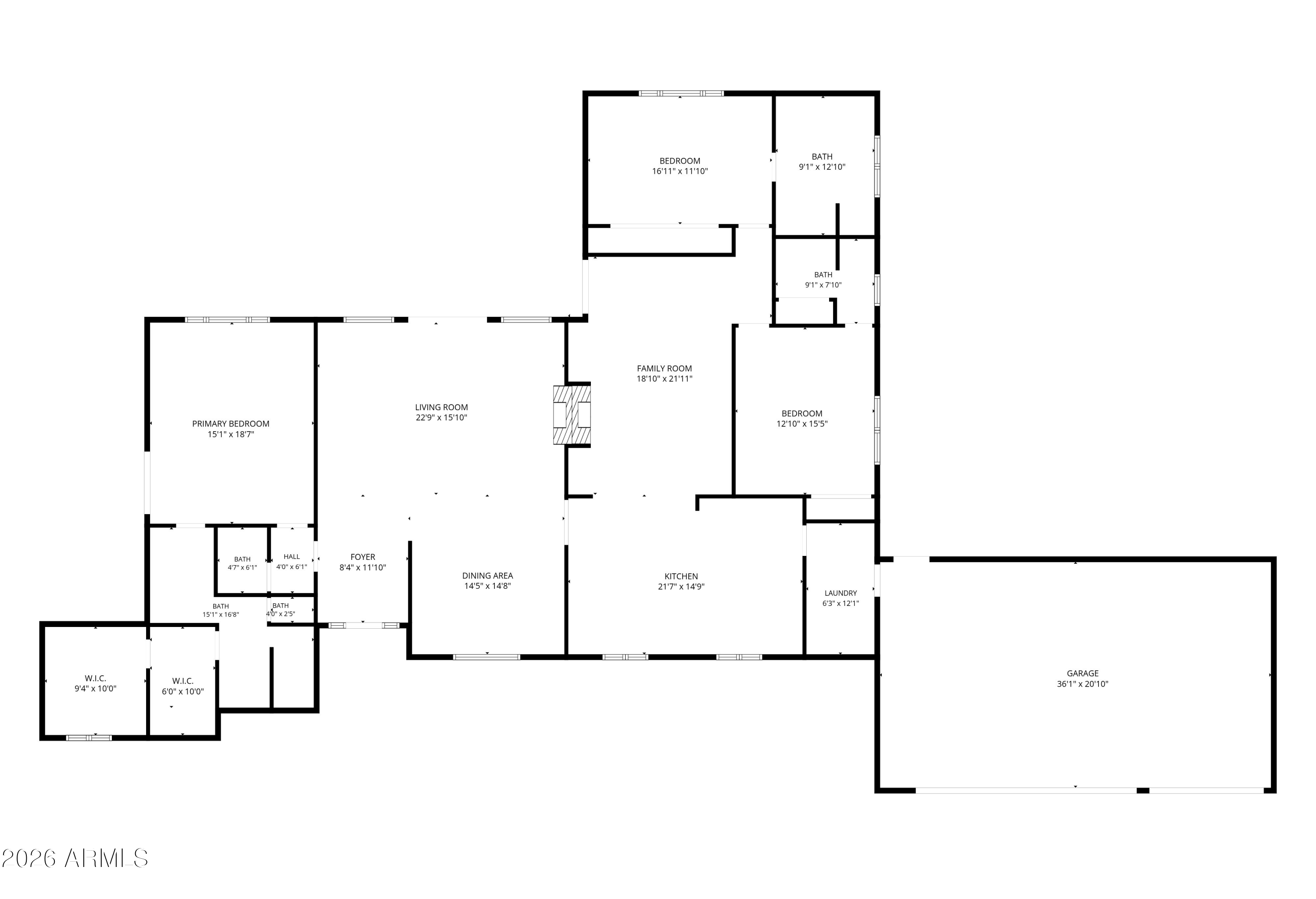 4417 East Mountain View Road Phoenix, AZ 85028 - Photo 41 of 41 a picture of floor plan