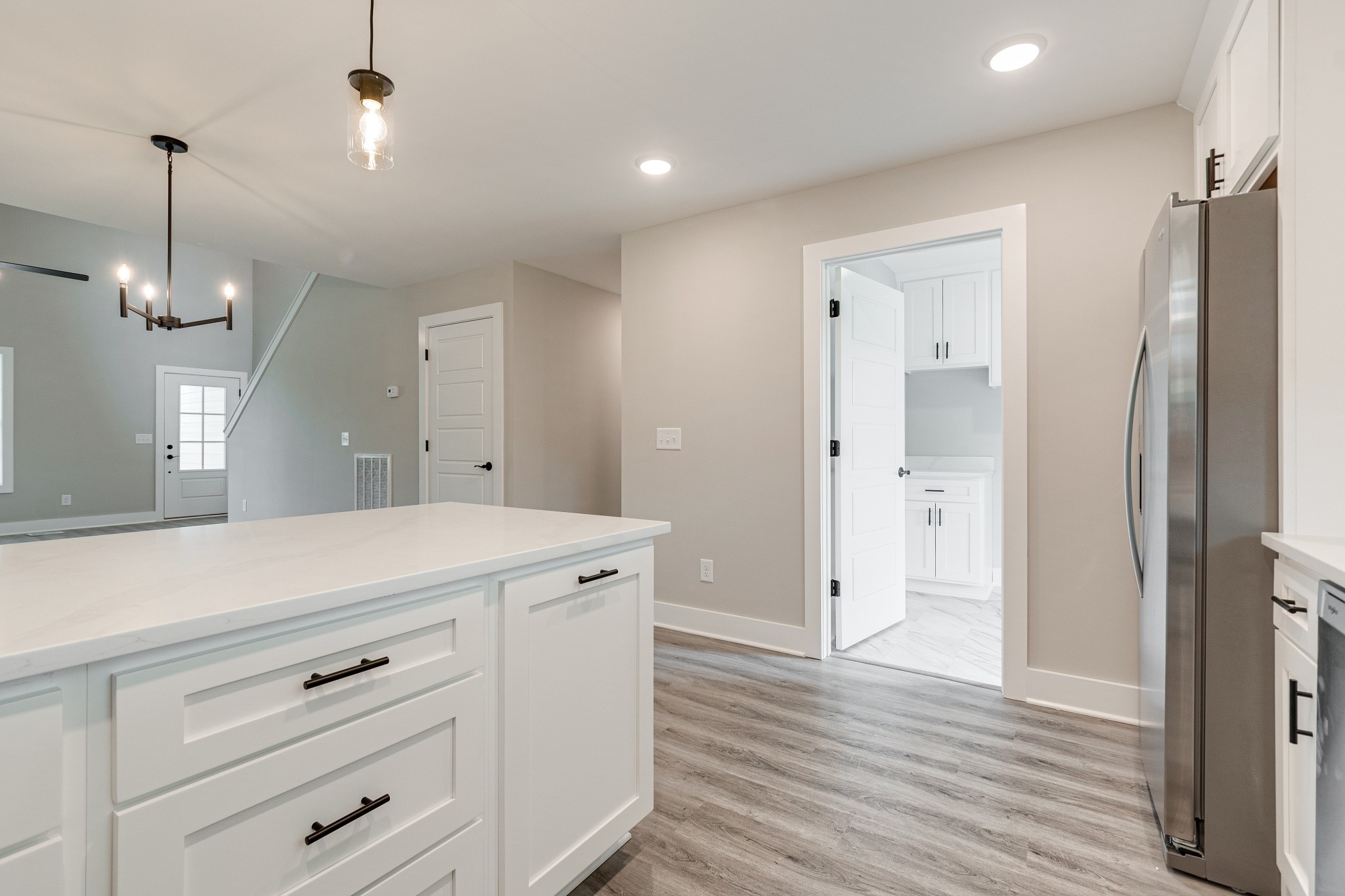 916 Butler Bridge Road Portland, TN 37148 - Photo 14 of 26 a view of a hallway to closet and wooden floor