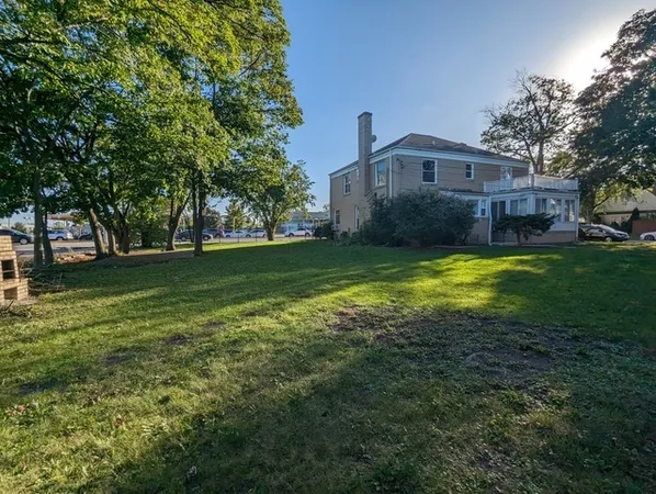 a house view with a garden space