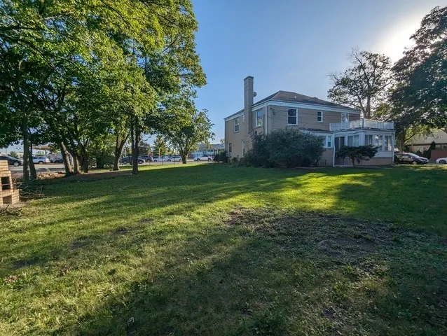 a house view with a garden space