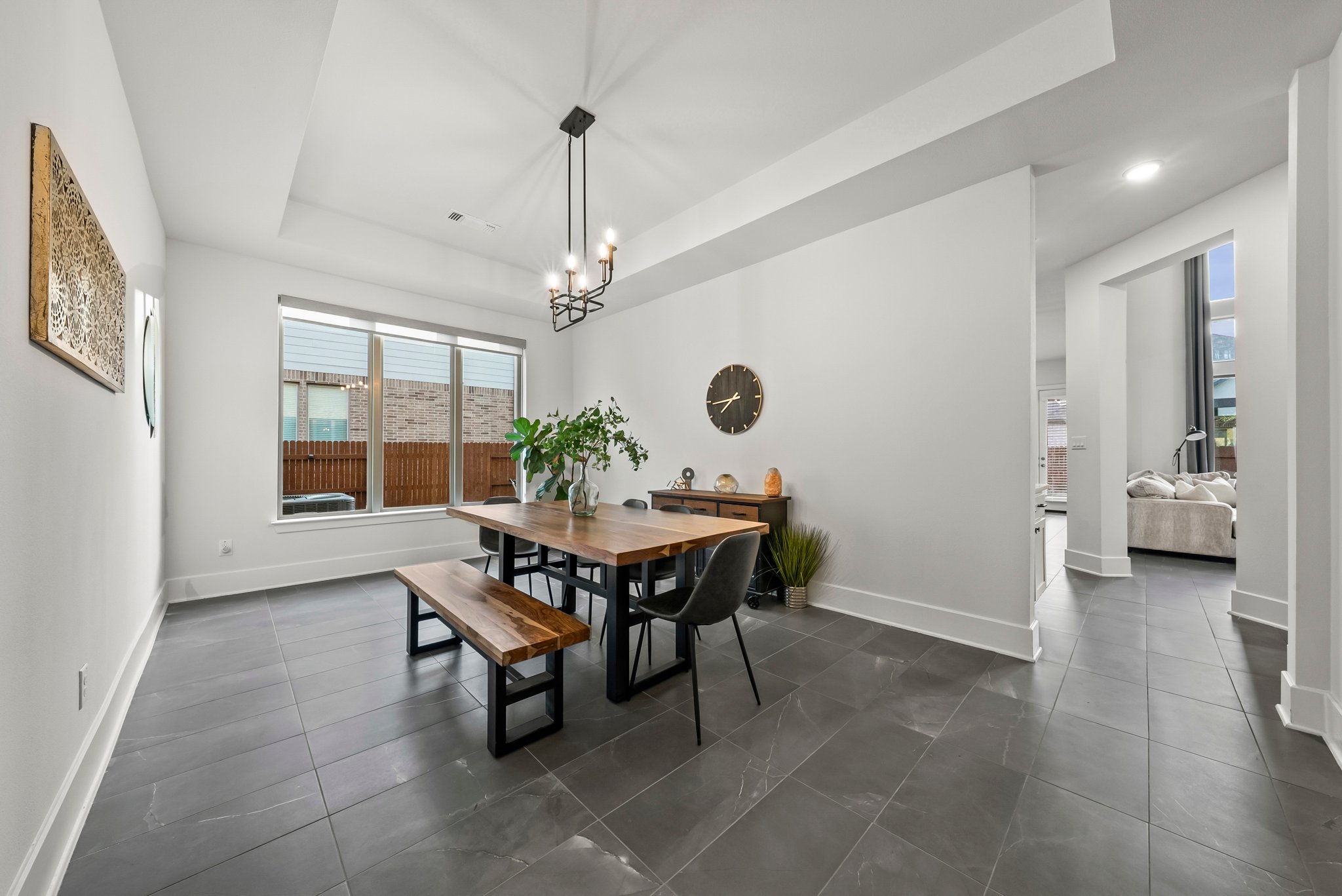 124 Low River Lane Georgetown, TX 78628 - Photo 7 of 39 a dining room with furniture and window