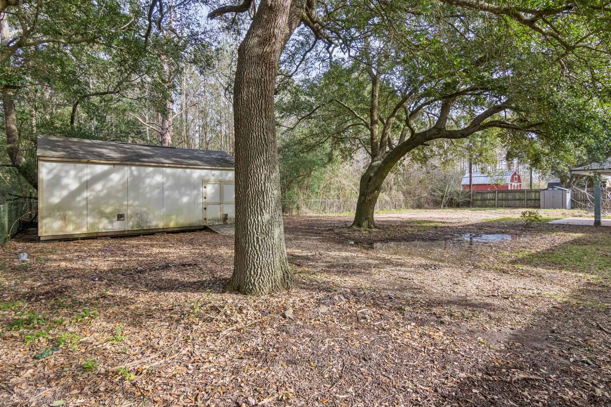 305 James Street Winnie, TX 77665 - Photo 24 of 25 a view of a yard with plants and trees