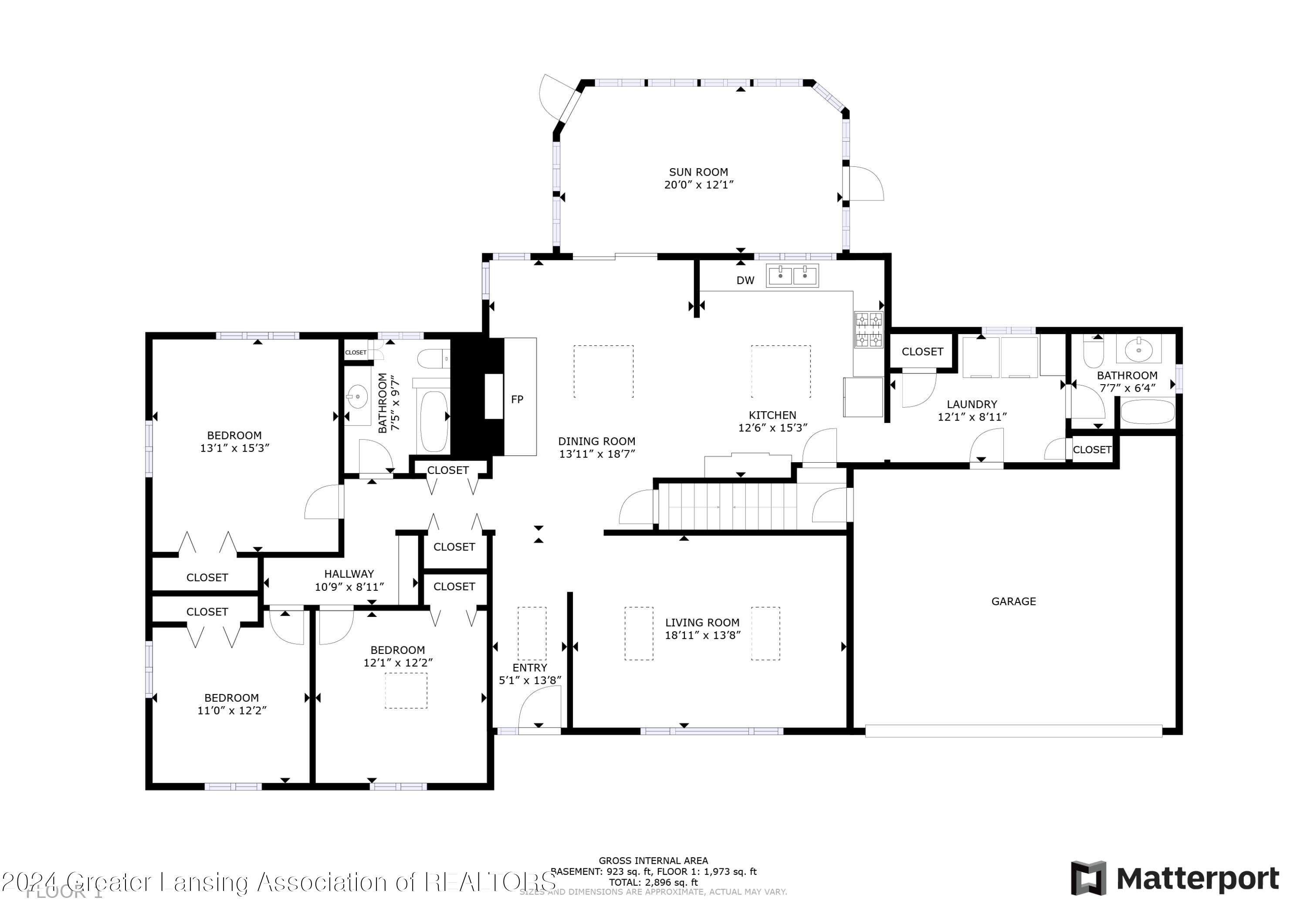 7918 Knox Road Portland, MI 48875 - Photo 44 of 45 7918 Knox_FloorPlan_Level1