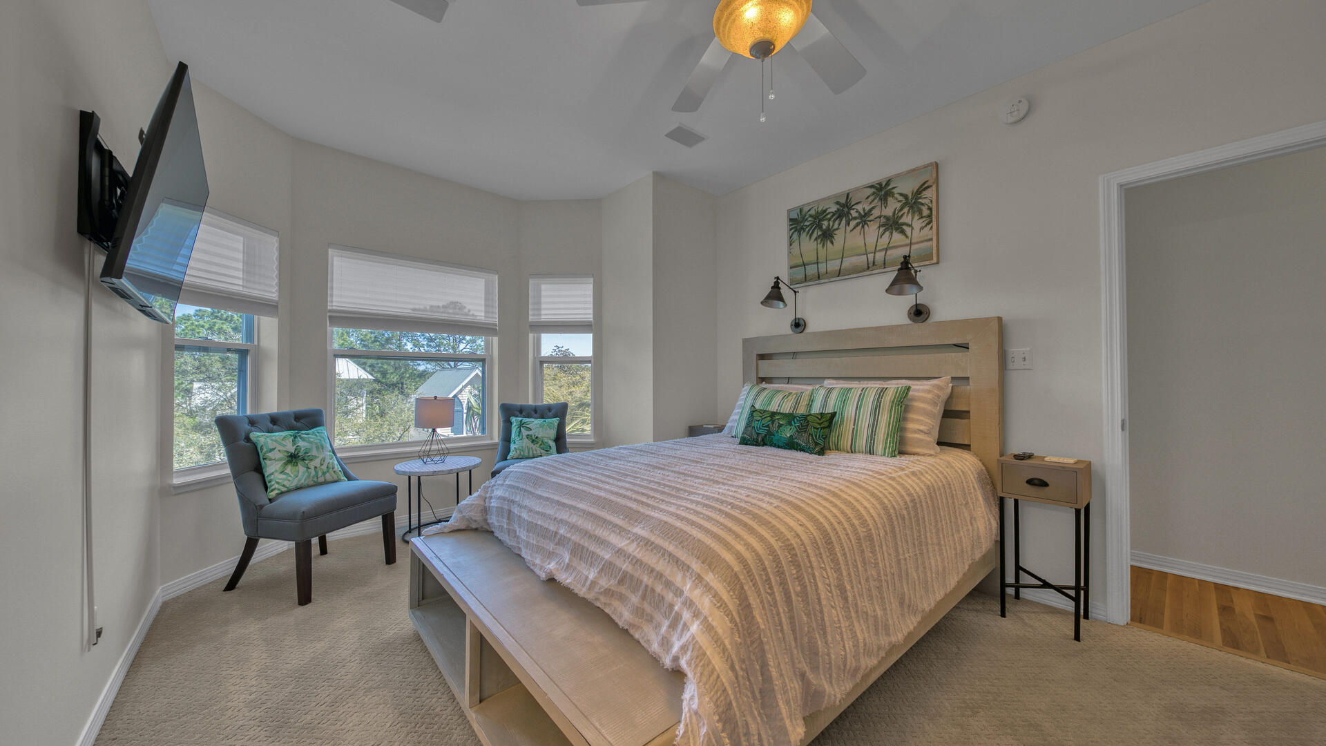 12 Pointe Circle Santa Rosa Beach, FL 32459 - Photo 43 of 77 Guest Queen (striped bed) 1