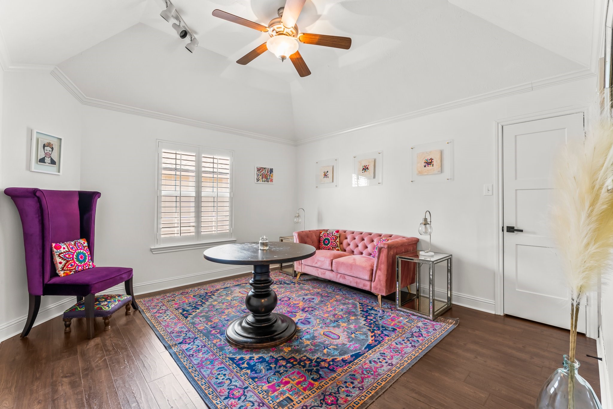 3126 Burton Ridge Drive Spring, TX 77386 - Photo 21 of 41 a living room with furniture and a wooden floor