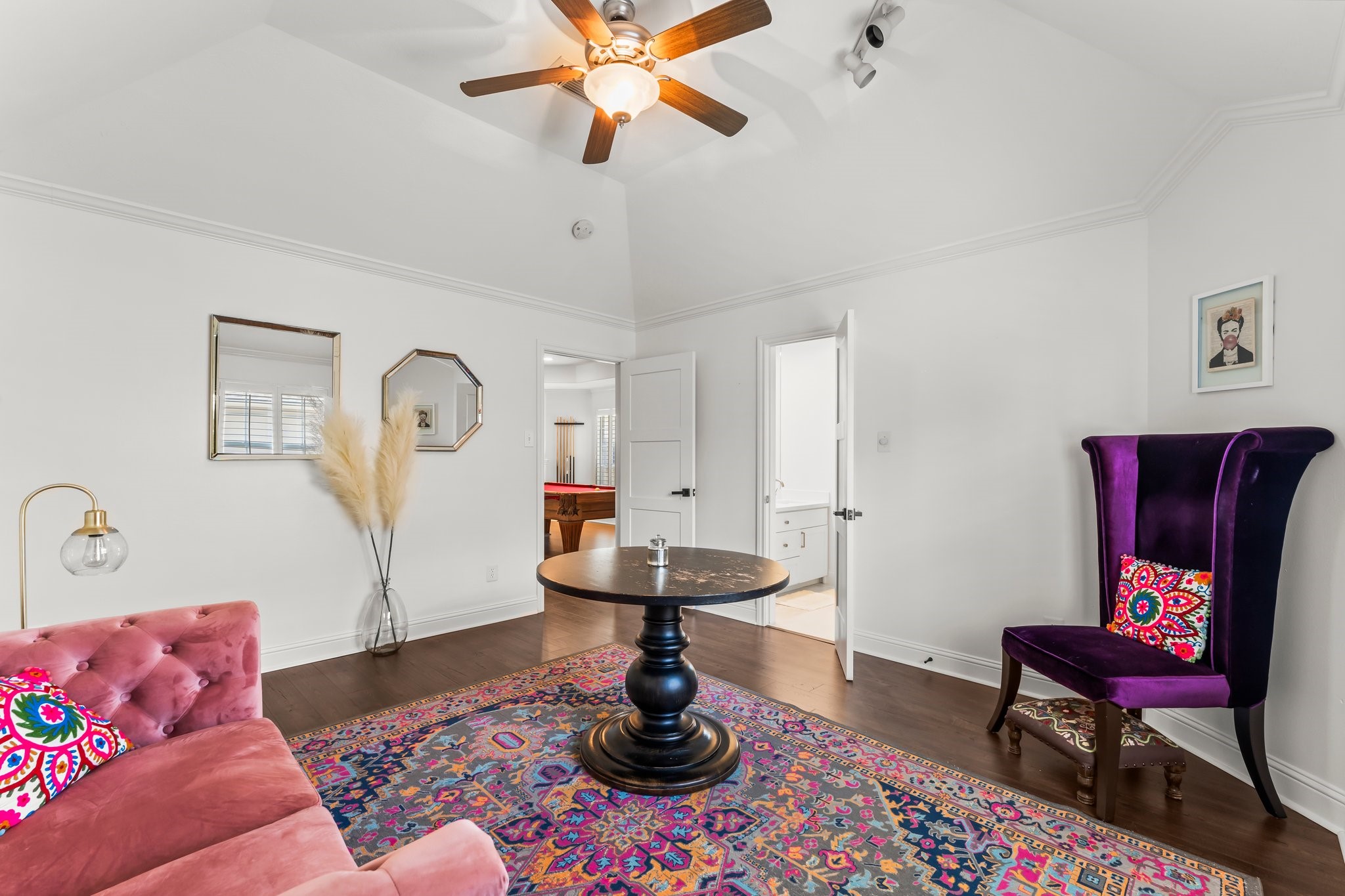 3126 Burton Ridge Drive Spring, TX 77386 - Photo 22 of 41 a living room with furniture and a mirror