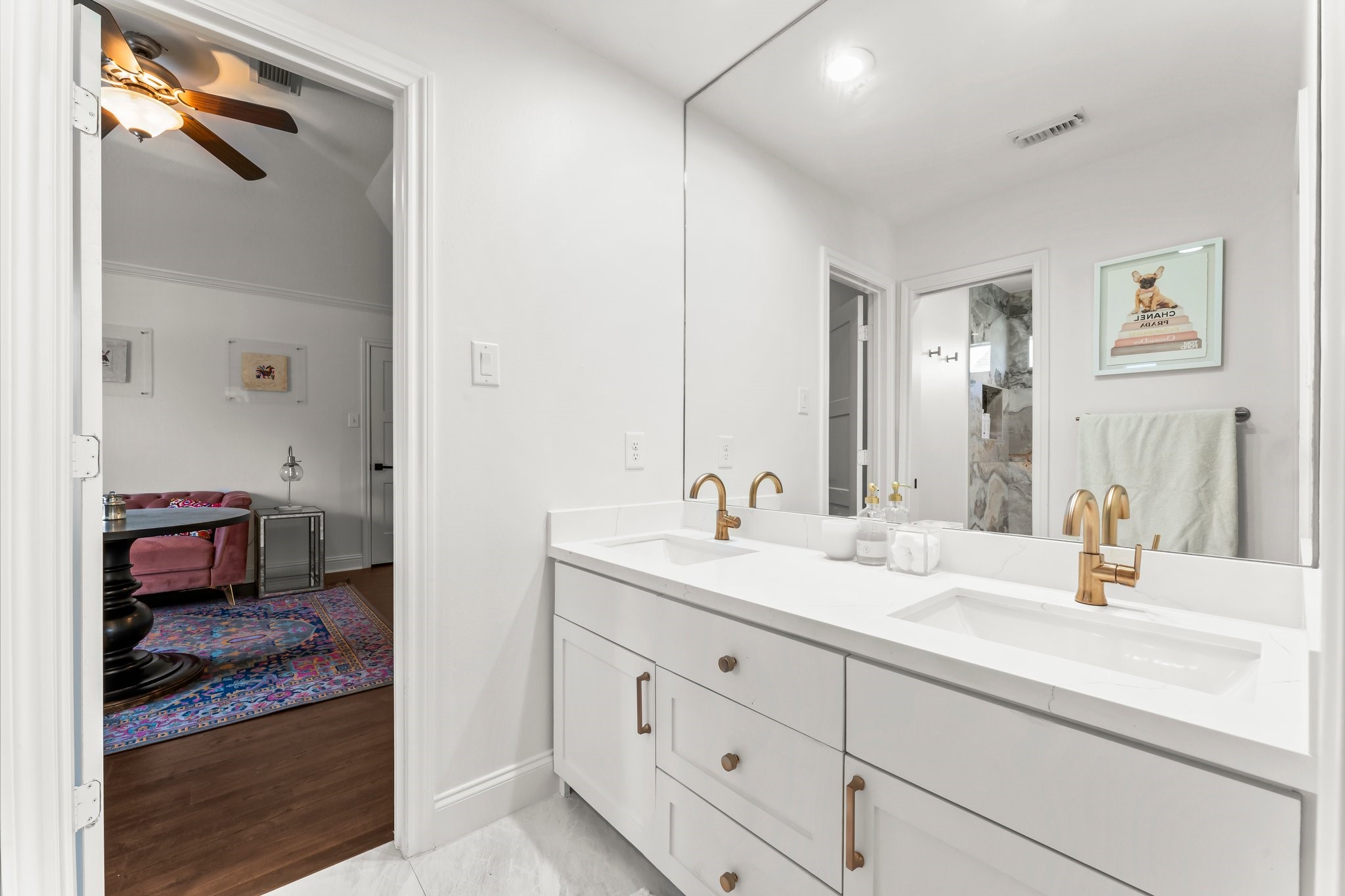 3126 Burton Ridge Drive Spring, TX 77386 - Photo 25 of 41 a bathroom with a sink and a mirror