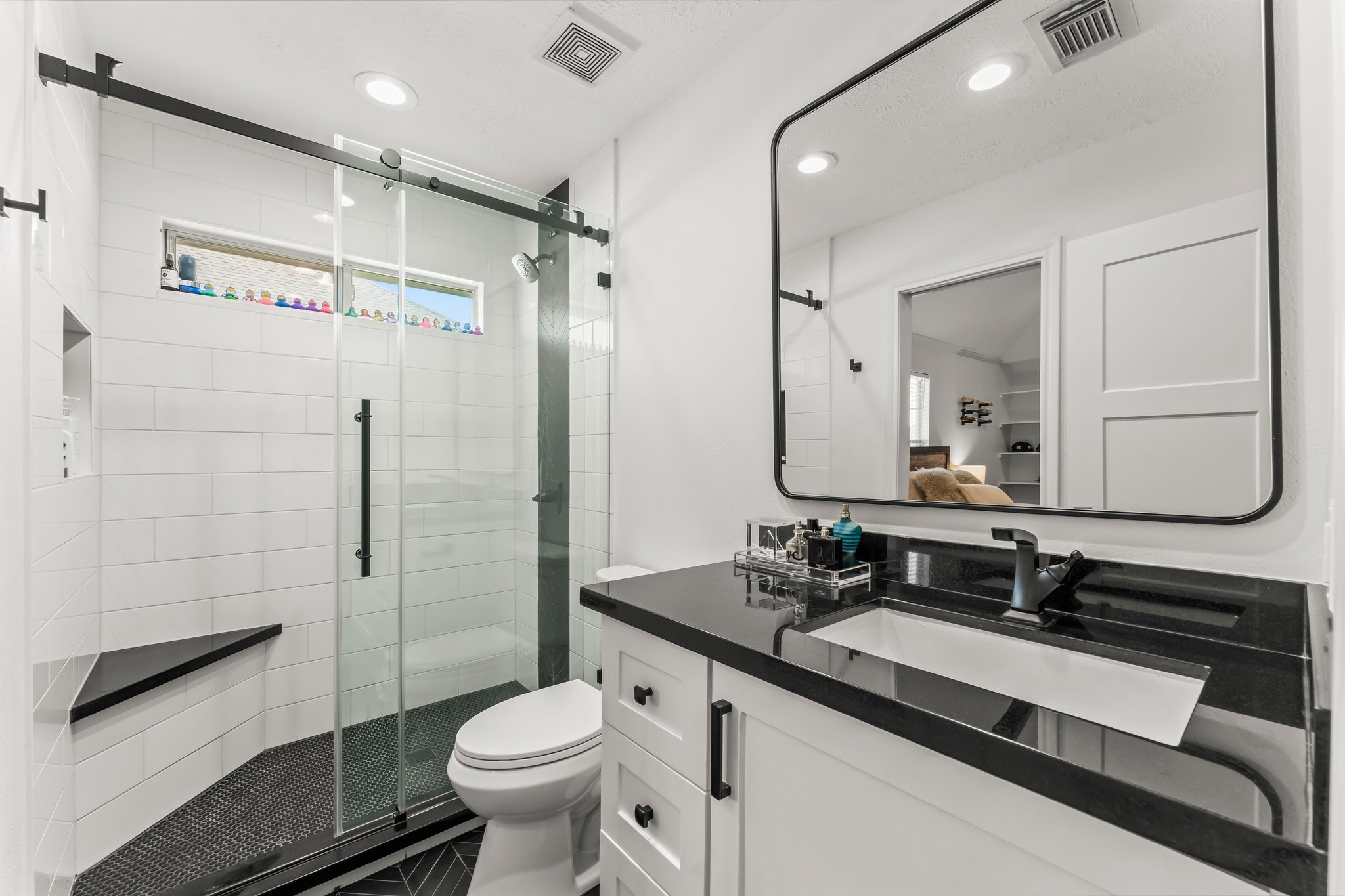 3126 Burton Ridge Drive Spring, TX 77386 - Photo 32 of 41 a bathroom with a double vanity sink toilet and shower