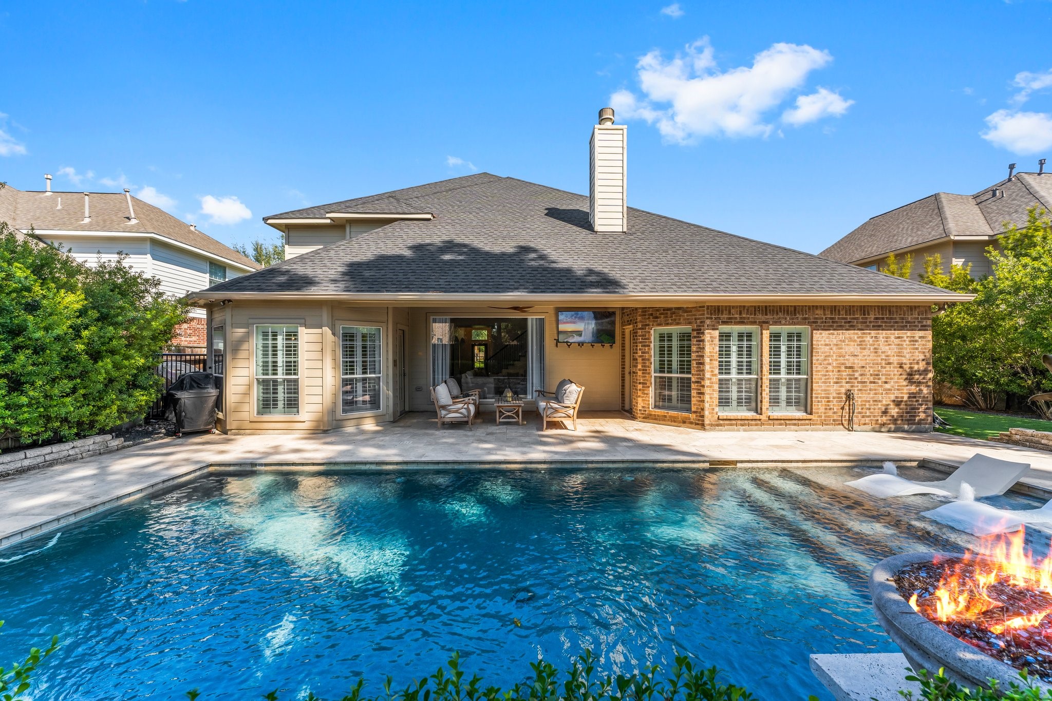 3126 Burton Ridge Drive Spring, TX 77386 - Photo 40 of 41 a front view of a house with garden