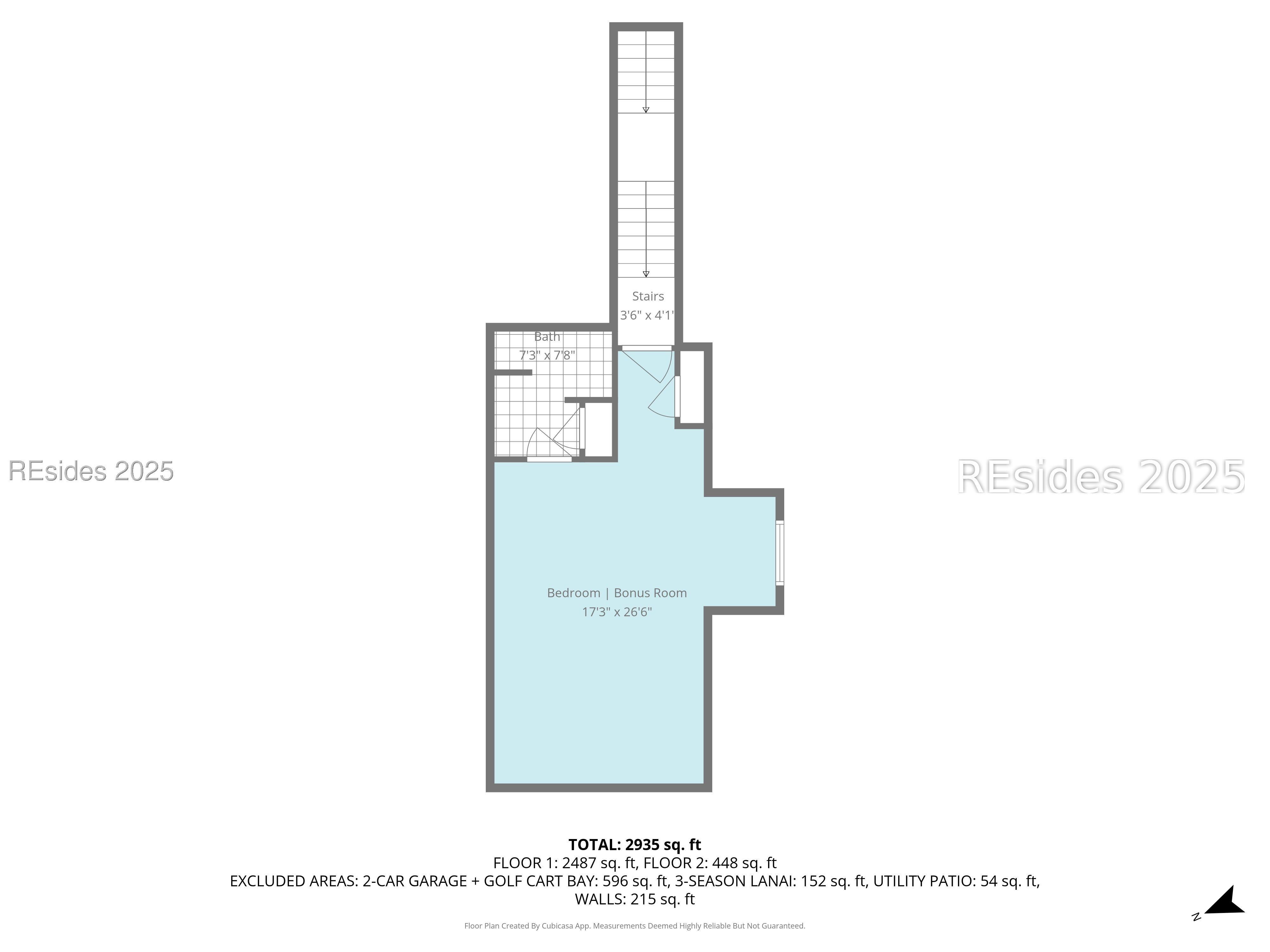 17 Cutter Circle Bluffton, SC 29909 - Photo 42 of 42 Second-story floor plan
