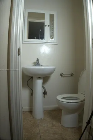 a view of a bathroom with a shower