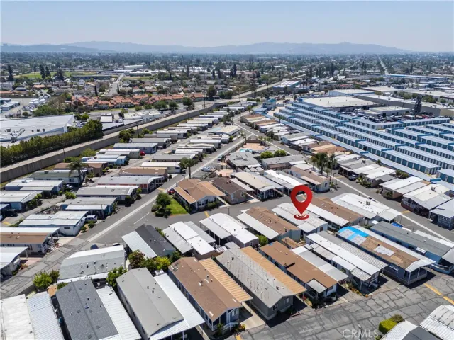 an aerial view of a city