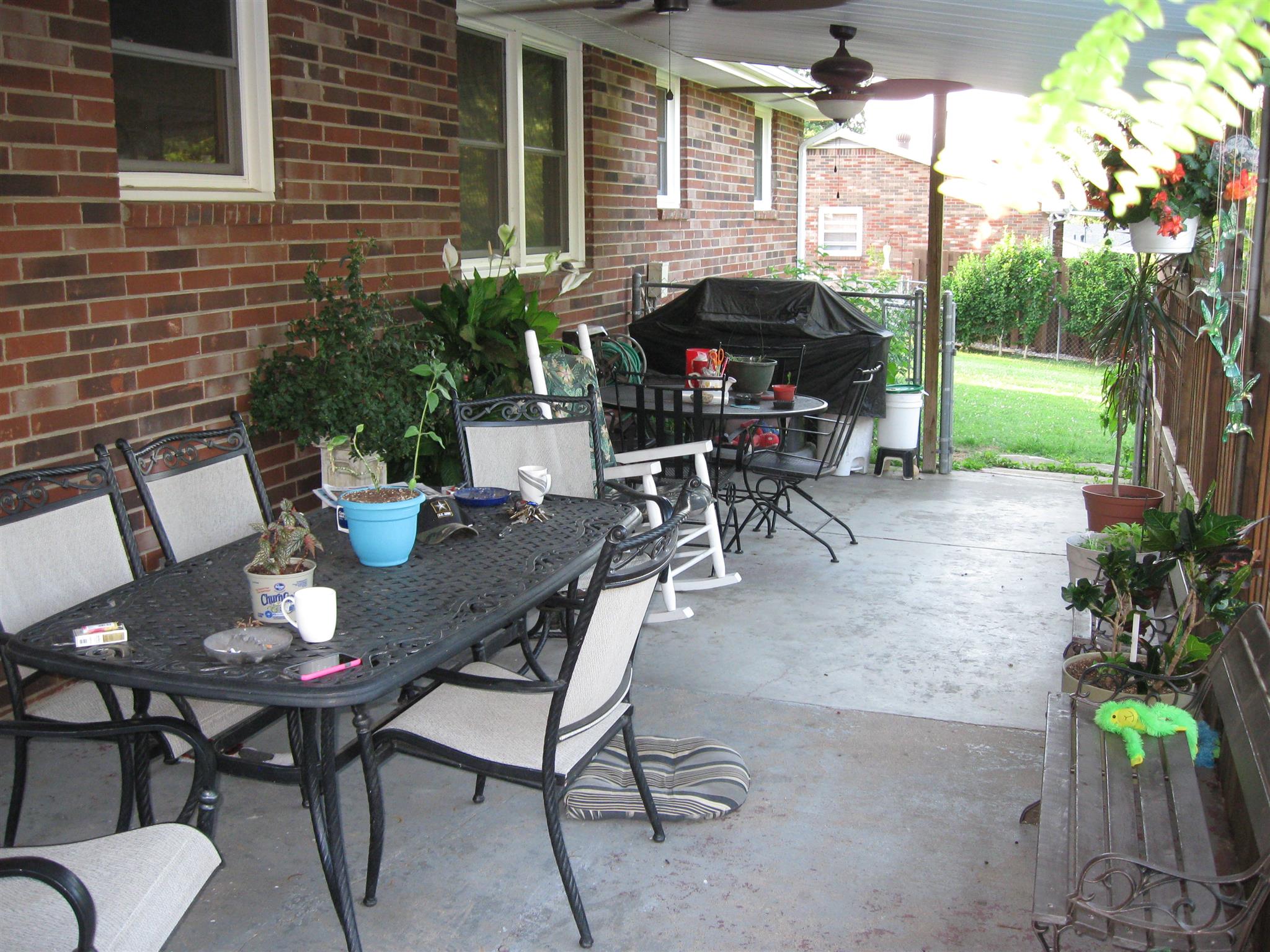 213 Black Road Dickson, TN 37055 - Photo 24 of 27 a view of a patio with a table and chairs