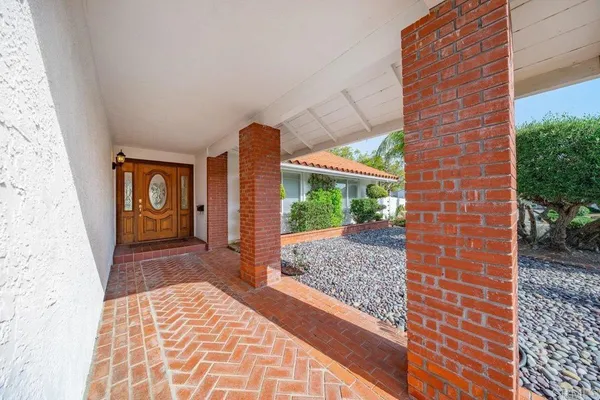 a balcony view with a outdoor space