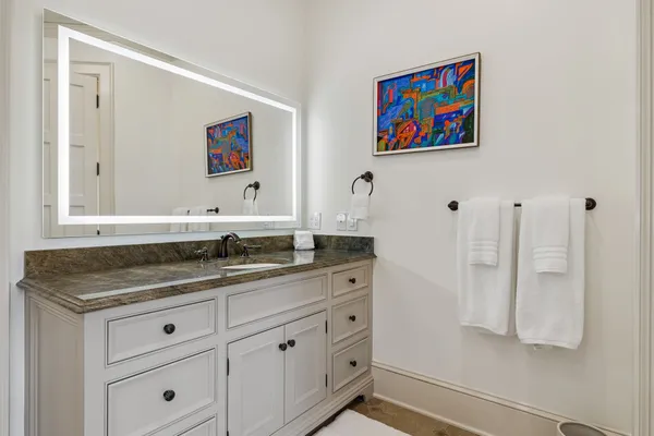 a view of small space with racks on the wall