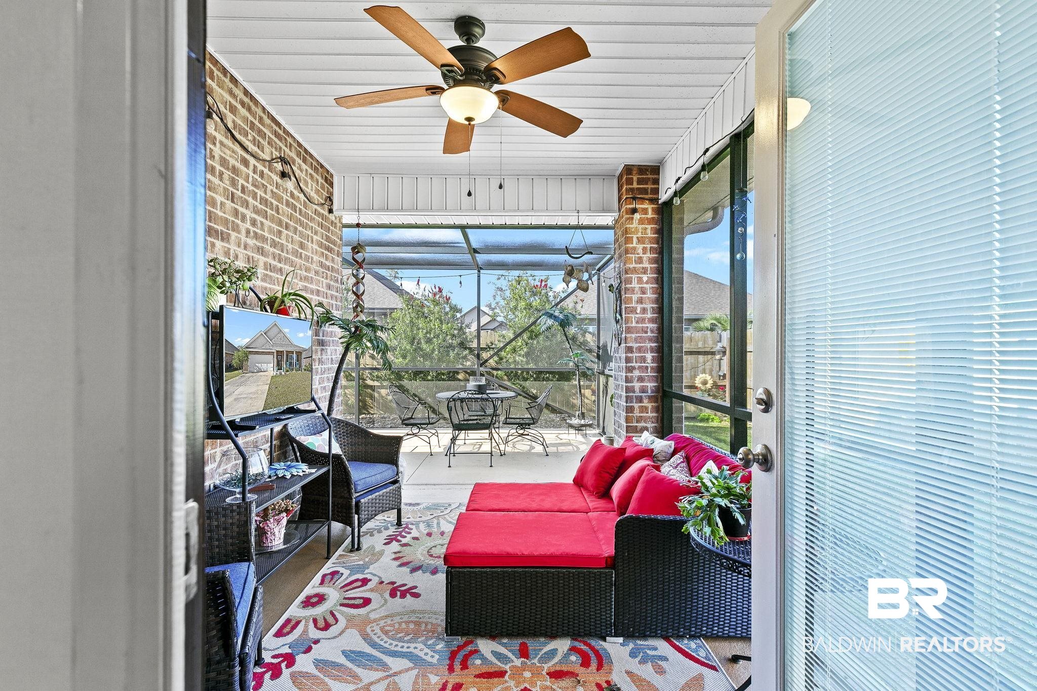 1319 Kairos Loop Foley, AL 36535 - Photo 40 of 64 Sunroom / solarium featuring ceiling fan
