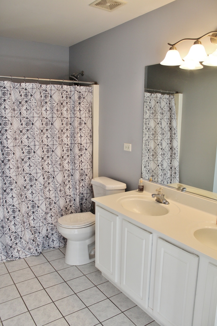651 Chestnut Ridge Minooka, IL 60447 - Photo 24 of 33 a bathroom with a granite countertop toilet and a sink
