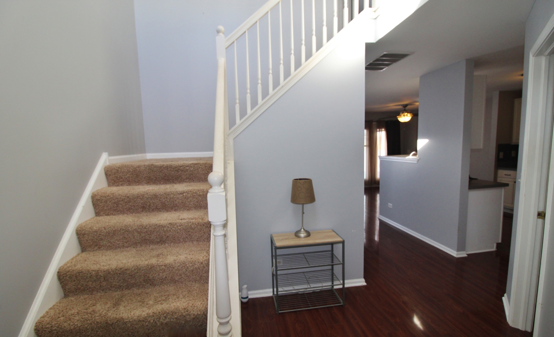 651 Chestnut Ridge Minooka, IL 60447 - Photo 3 of 33 a view of entryway and hall with wooden floor