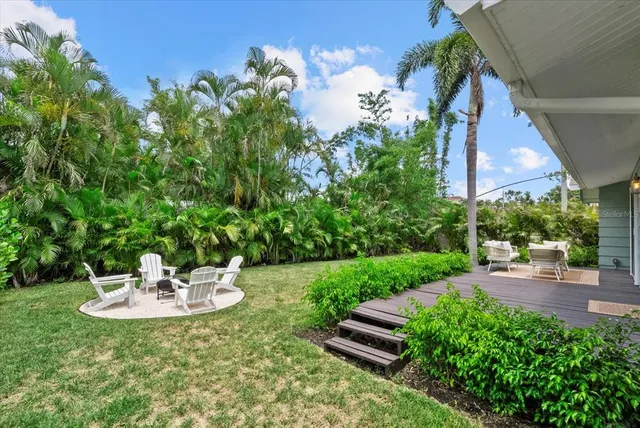 a swimming pool with a garden