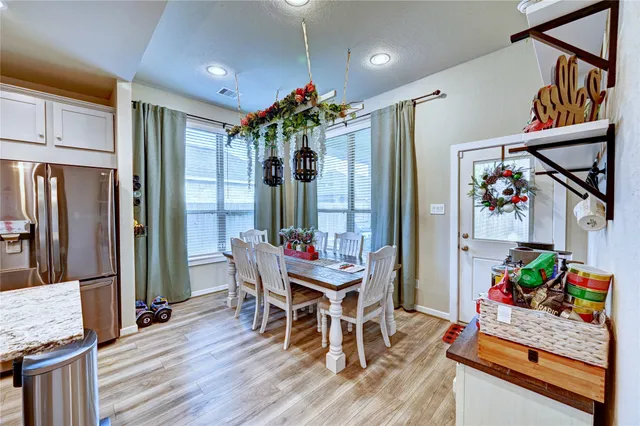a view of an outdoor sitting area