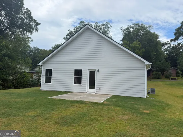 a backyard of a house
