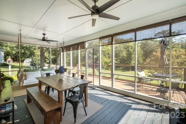 311 Barnhill Road Cleveland, NC 27013 - Photo 21 of 28 a view of a dining room with furniture window and outside view