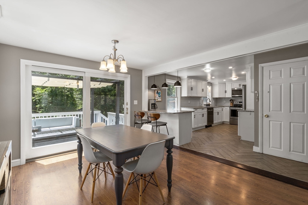 26 Miller Road Easton, MA 02356 - Photo 13 of 29 a dining room with furniture window and wooden floor