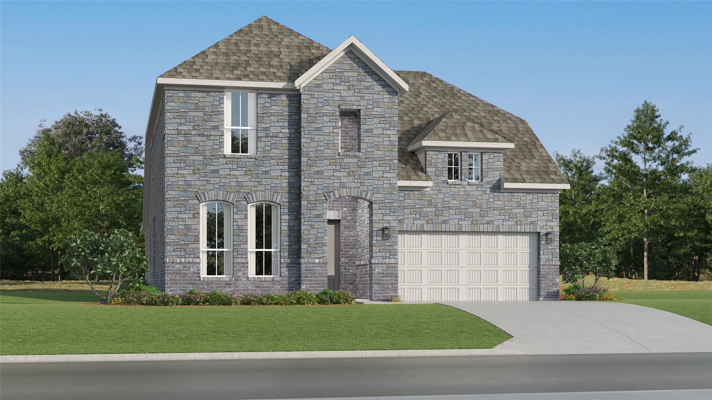 1461 King Ranch Road Salado, TX 76571 - Photo 6 of 34 a front view of a house with a garden
