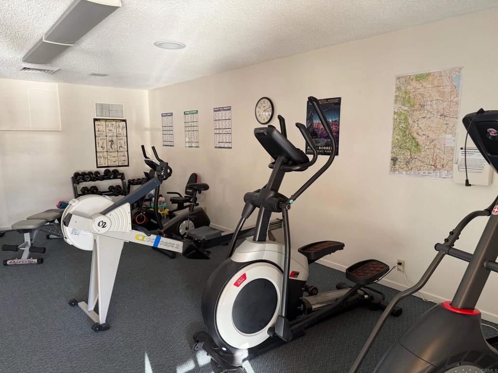 1010 Palm Canyon Drive, Unit 264 Borrego Springs, CA 92004 - Photo 34 of 50 a view of a room with gym equipment
